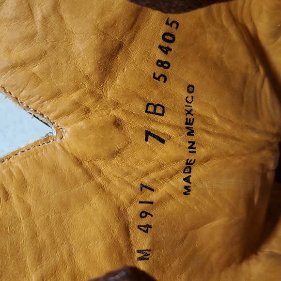 Wms LUCCHESE Western Style boots (sz 7B) - Picture 9 of 11